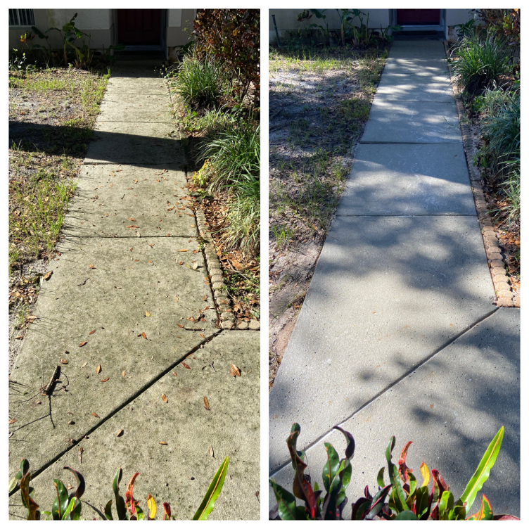 Sidewalk and Driveway Cleaning in Lake Mary, FL